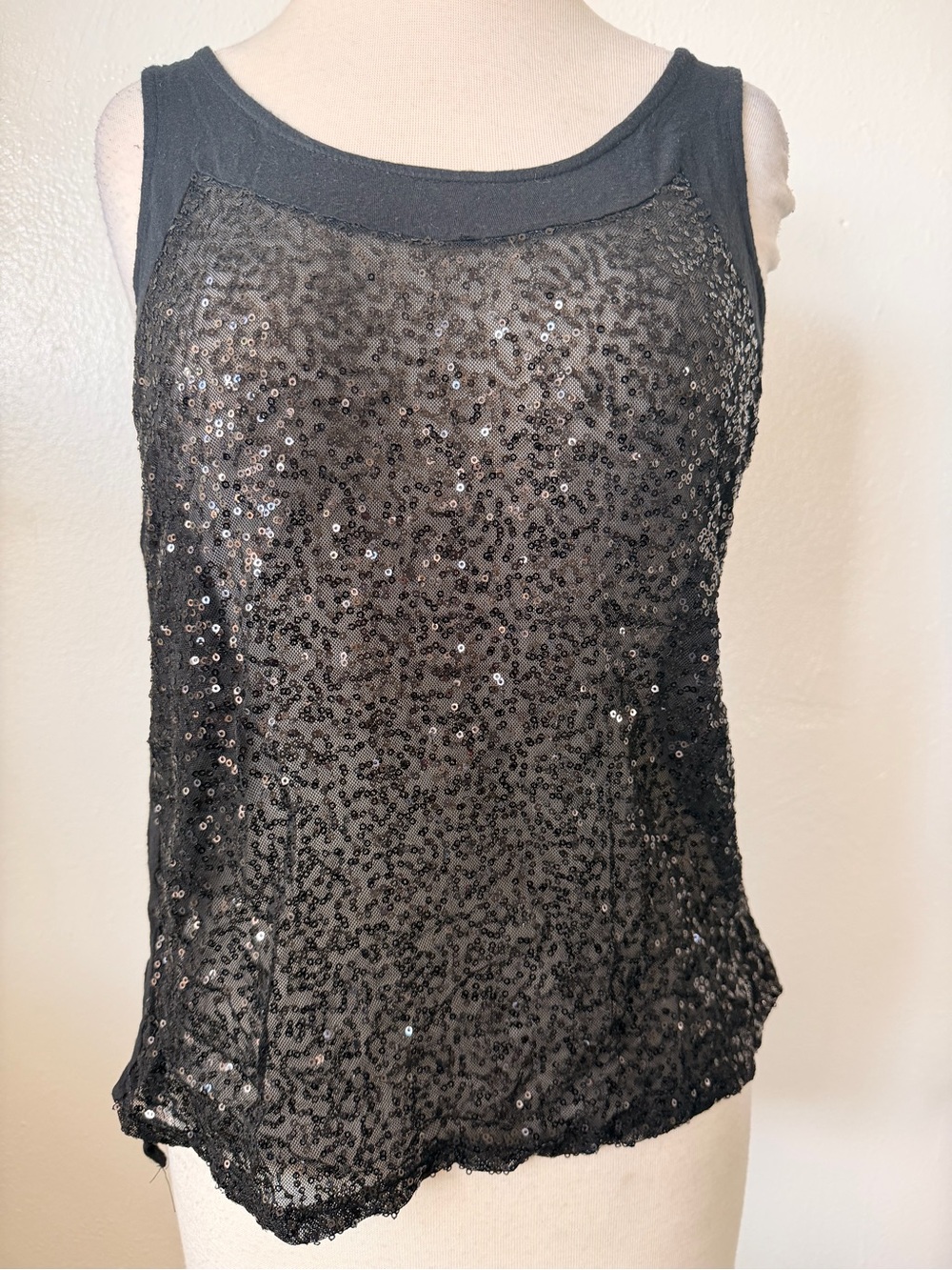 h.i.p. Black Sequin Sleeveless Camisole